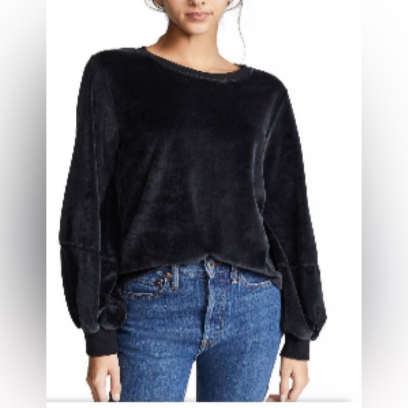 Nations - KIERA VELVET LANTERN SLEEVE / Black - Picture 3 of 14